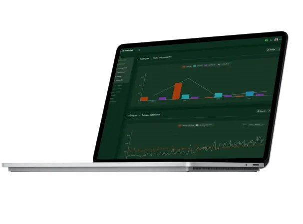 Sistema web da MIP Florestal exibindo o monitoramento de pragas em tempo real
