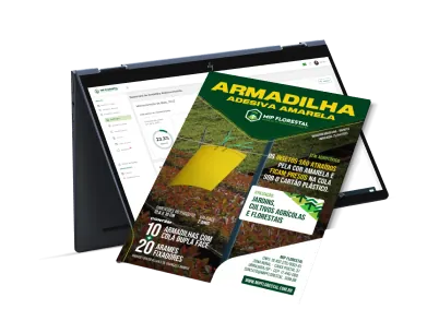 Aplicativo mobile da MIP Florestal usado no monitoramento em campo